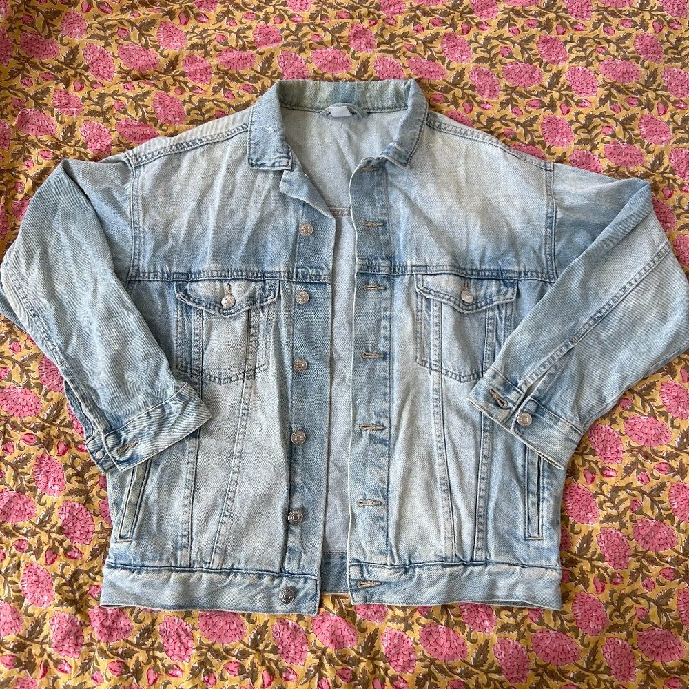 Oversized jean jacket